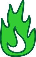 Fire Colorful Icon vector