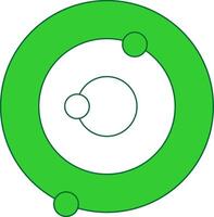Solar System Colorful Icon vector