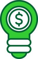 Light Bulb Colorful Icon vector