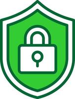 Cyber Security Colorful Icon vector