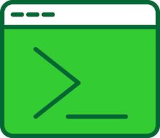 terminal Colorful Icon vector