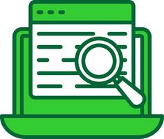 Search Data Colorful Icon vector