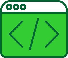 Web Programing Colorful Icon vector