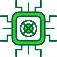 Gpu Mining Colorful Icon vector