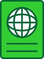 Passport Colorful Icon vector