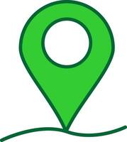 Map Pointer Colorful Icon vector