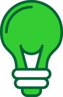 Bulb Colorful Icon vector