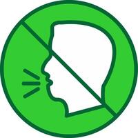 Inability To Speak Colorful Icon vector