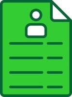 CV Colorful Icon vector