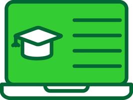E - Learning Colorful Icon vector