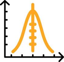 Histogram Colorful Icon vector