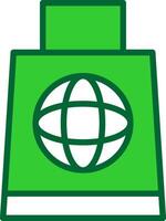 Eco Bag Colorful Icon vector