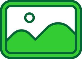 Landscape Colorful Icon vector