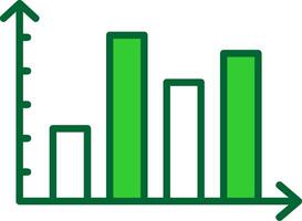 Cylindrical Bars Colorful Icon vector