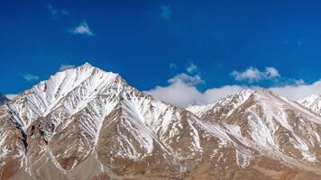 Timelapse of clouds and Kangju Kangri in the Indian Himalayas video