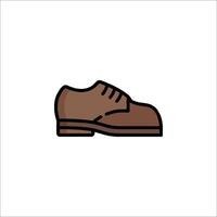 Shoes icon in a line style on white background vector