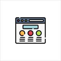 Web page icon illustration vector