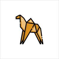 A camel is shown in a geometric style vector