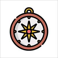 A compass icon on a white background vector