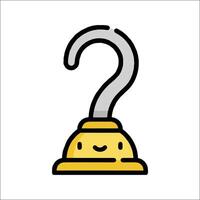 A question mark icon with a bell on it vector