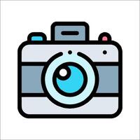 A camera icon on a white background vector