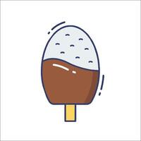 Ice cream icon with a stick on a white background vector
