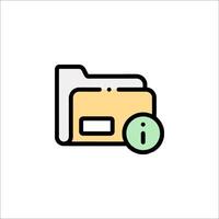 File folder icon illustration vector