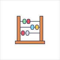 Abacus icon illustration isolated on white background vector
