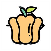 A cartoon pepper on a white background vector
