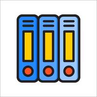 File folder icon illustration vector