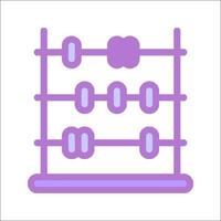 A purple abacus icon on a white background vector