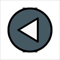 Play button icon vector