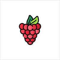 Raspberry logo design vector
