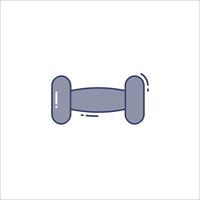 Dumbbell icon on white background vector
