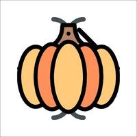 A pumpkin icon on a white background vector