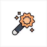 Magical wand icon vector