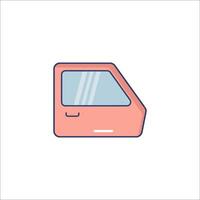 A car door icon on a white background vector