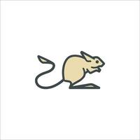 A rat icon on a white background vector