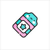 A cute little box with a star on it vector