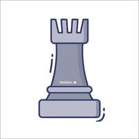 Chess piece icon illustration vector