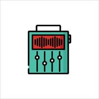 A music box icon on a white background vector