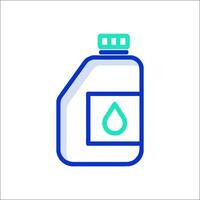 A bottle of liquid with a drop of liquid inside vector