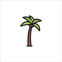 A palm tree icon on a white background vector