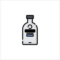 A bottle of vodka icon on a white background vector