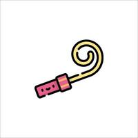 A pink and yellow toothbrush with a spiral vector