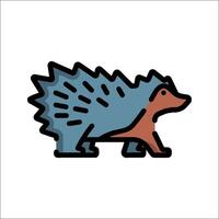 A hedgehog icon on a white background vector