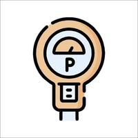 A pressure gauge icon on a white background vector