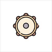 A drum icon on a white background vector
