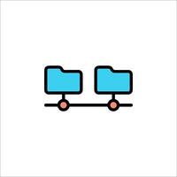 File transfer icon vector