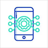 Mobile app development illustration vector